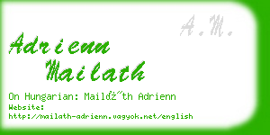 adrienn mailath business card